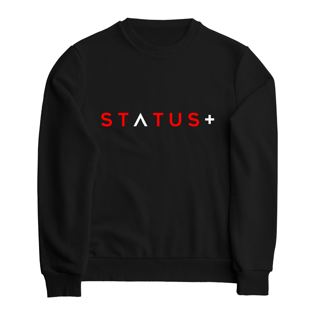 Status Plus Fashions Classic Sweatshirt RED WHITE