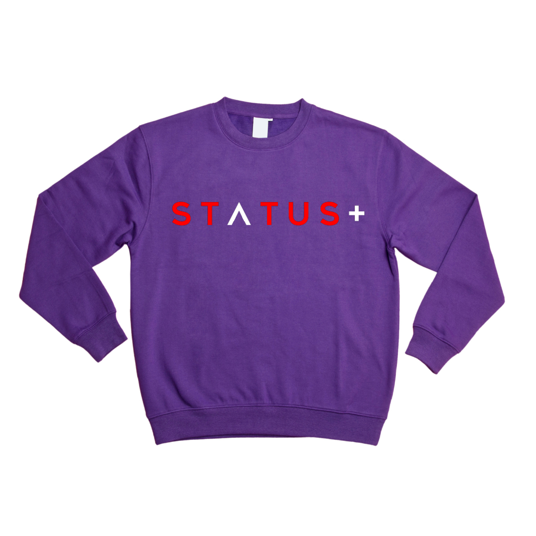 Status Plus Fashions Classic Sweatshirt RED WHITE