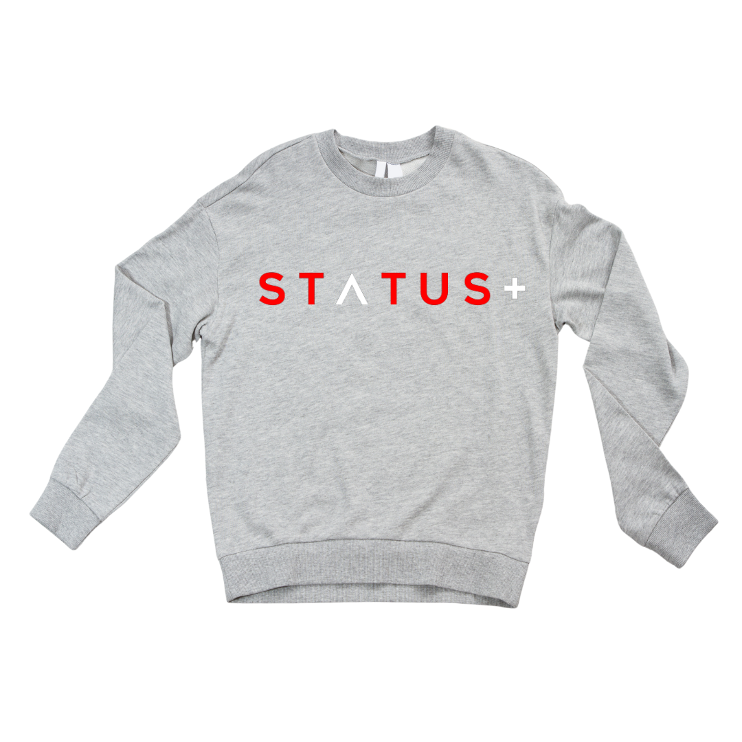 Status Plus Fashions Classic Sweatshirt RED WHITE