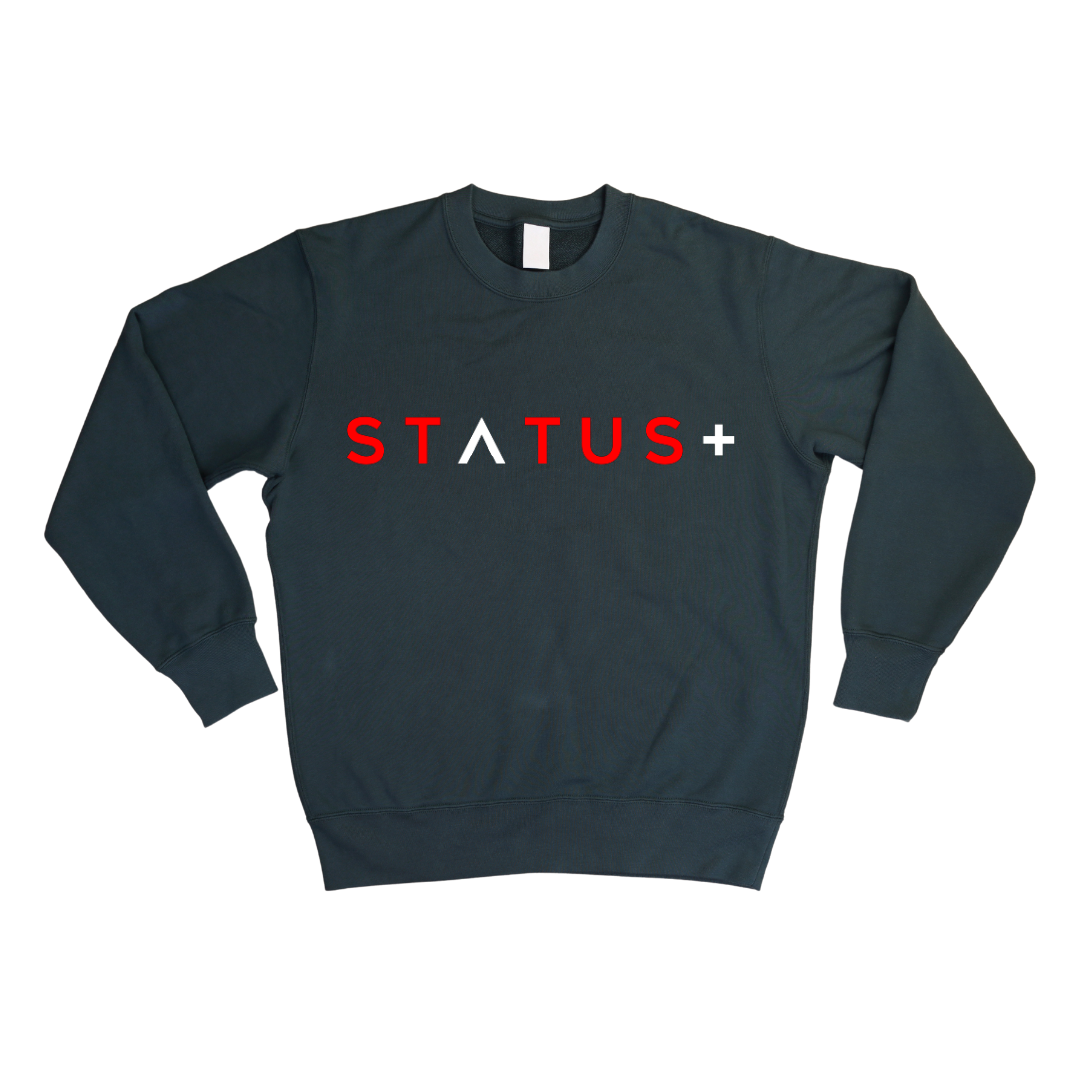 Status Plus Fashions Classic Sweatshirt RED WHITE