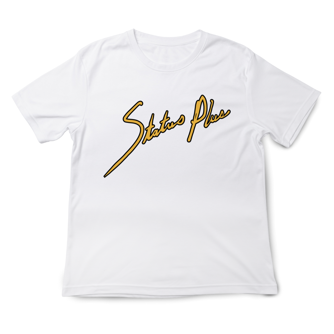 Status Plus Fashions White T-Shirt (Signature)