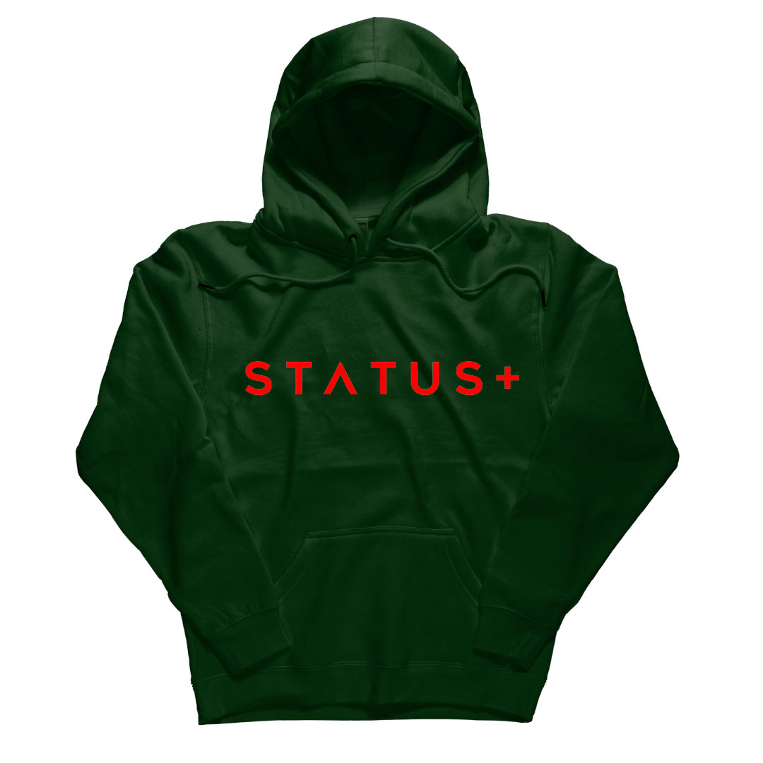 Status Plus Fashions Hoodie (All Red Logo)