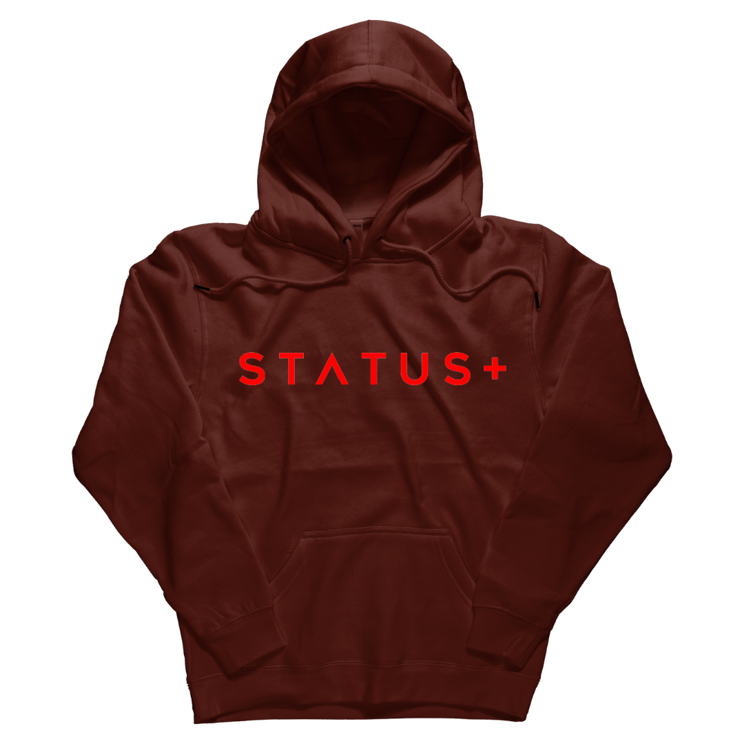 Status Plus Fashions Hoodie (All Red Logo)