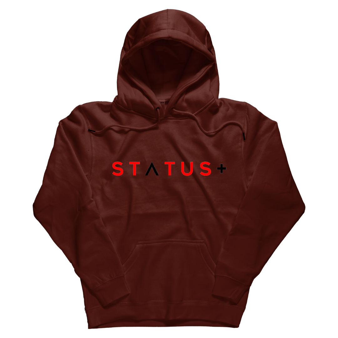 Status Plus Fashions Hoodie (Red Black Logo)